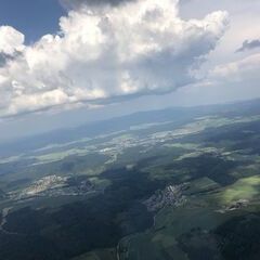 Flugwegposition um 14:20:03: Aufgenommen in der Nähe von Rheingau-Taunus-Kreis, Deutschland in 1377 Meter